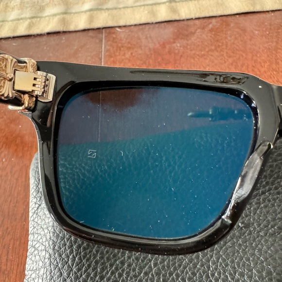 🆕 Chrome Hearts DIAMOND factory Embellished Box Office Sunglasses Gold Hardware - Picture 7 of 16